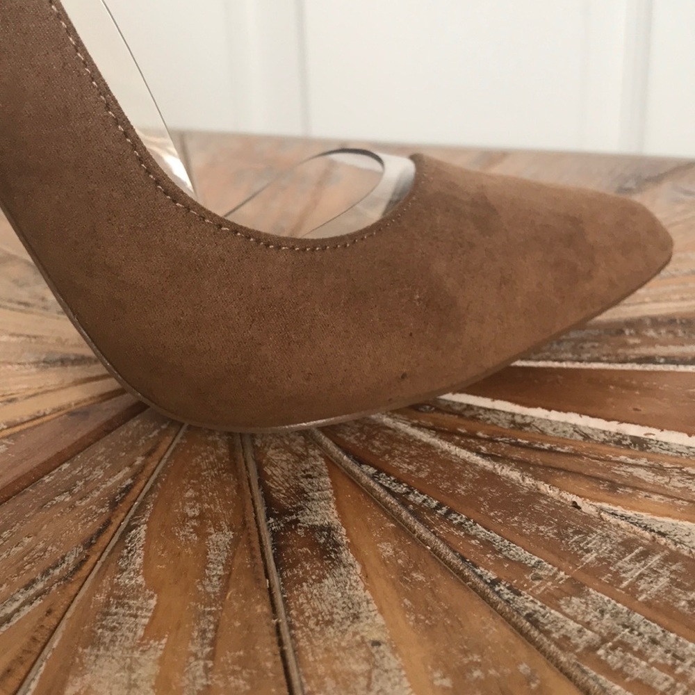 NWT Sz 10W Shoe Dazzle Faux Suede Stiletto Pumps - Picture 4 of 8